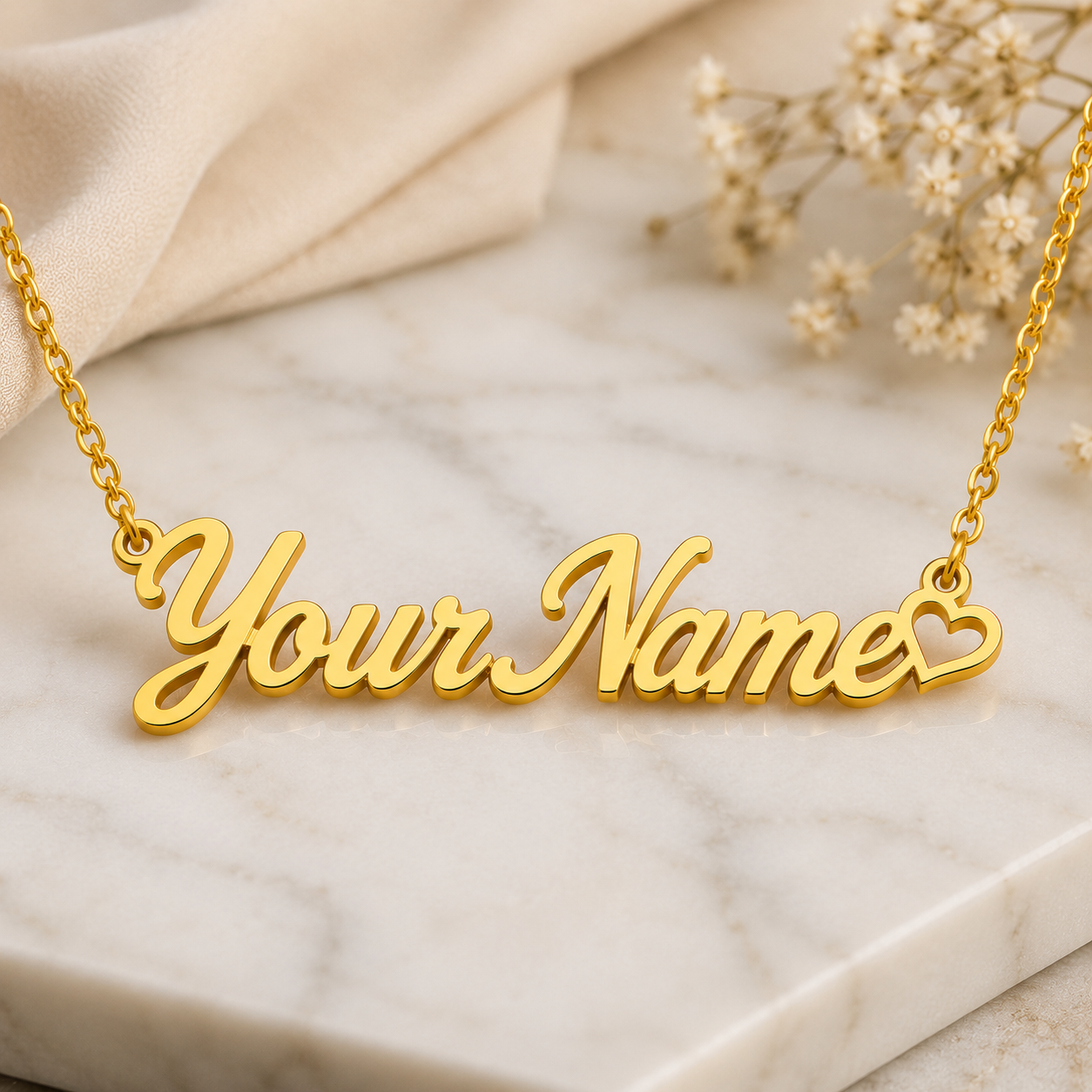 Women’s Custom Name Gold Chain